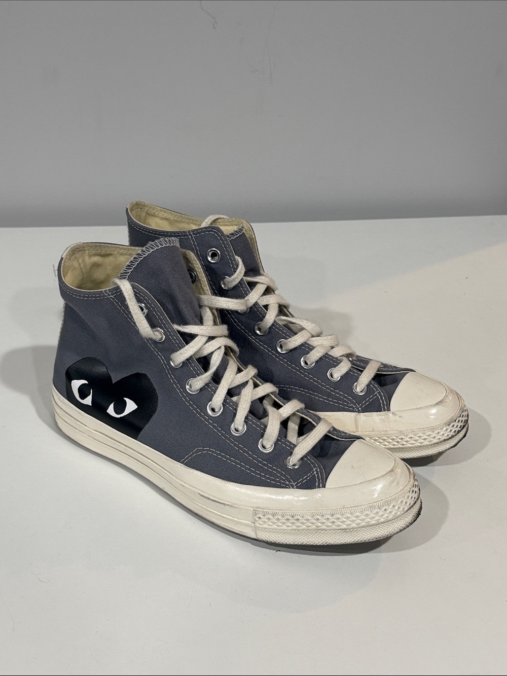 Converse x Comme des Garçons PLAY Chuck 70 Hi "Steel Gray" 9